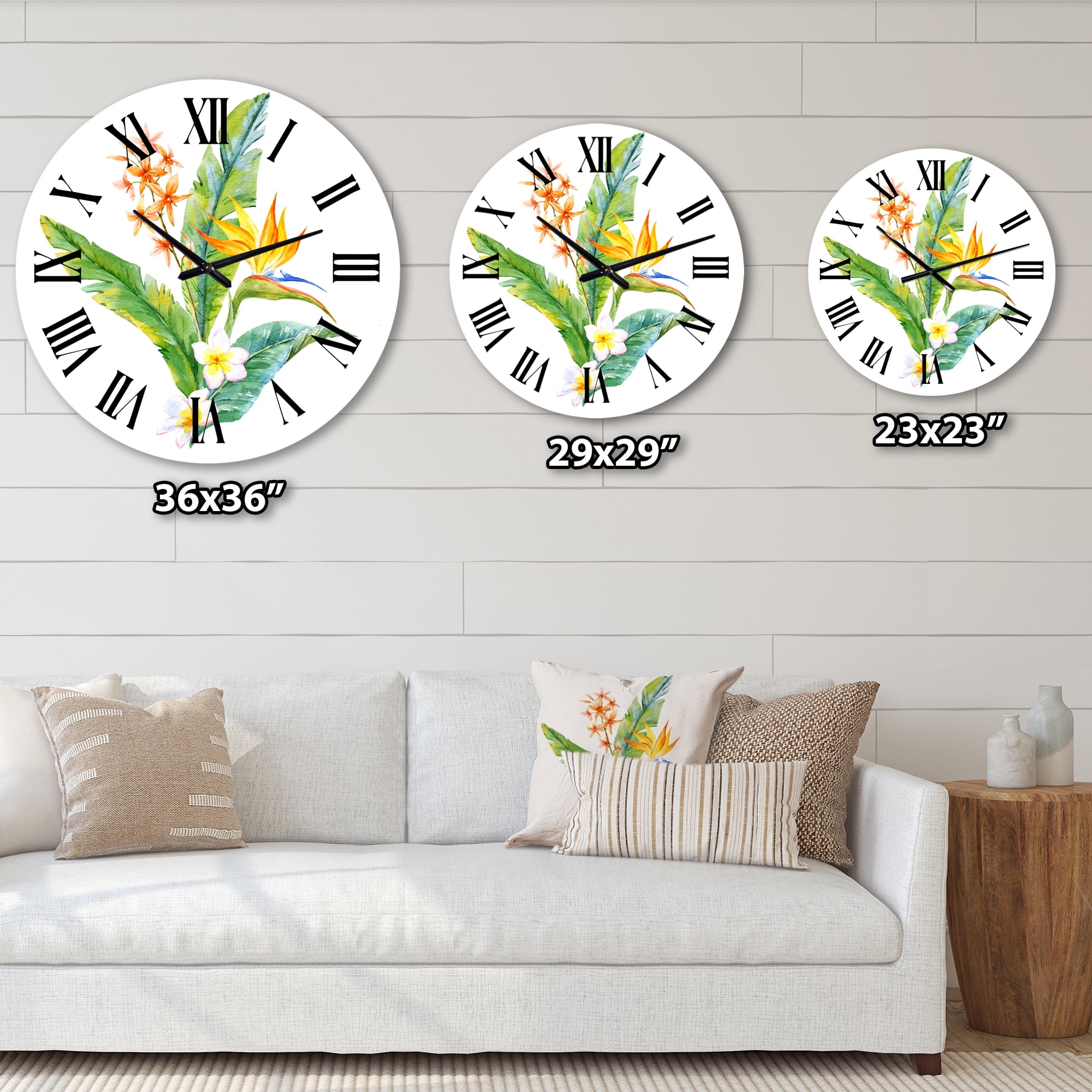 Designart 1 in Quartz Traditional Wall Clock