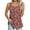 Plum Blossom-red, variant on ANYJOIN Women's Summer Tank Tops Loose Fit Pleated Square Neck Sleeveless Blouse Tunic Tops