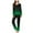 Green, variant on Viadha Plus Size Sleepwear Ladies' Casual Solid Color Casual Top Pants Pajama Set