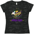 thumbnail image 3 of Inktastic Mardi Gras Party Crown Mask Women's T-Shirt, 3 of 5