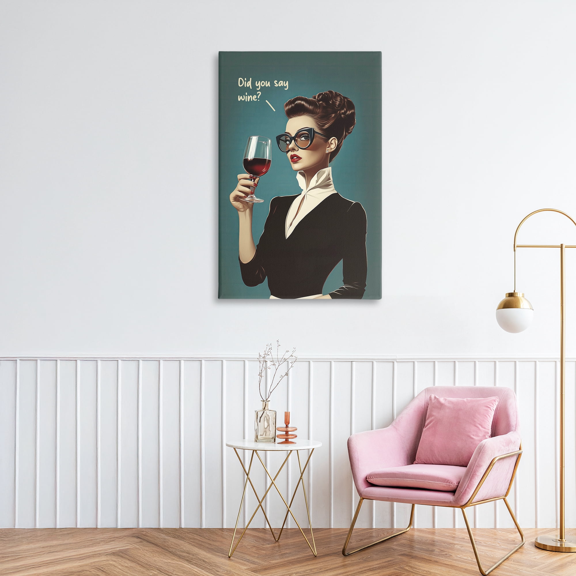 Stupell Industries Did You Say Wine Canvas Wall Art, design by Andreas Magnusson