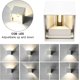 thumbnail image 3 of 12W indoor/outdoor wall light, dimmable IP65 waterproof LED wall light for living room bedroom access 2 pack (white), 3 of 4