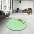 thumbnail image 4 of Ahgly Company Tapis Rectangulaire Lavable en Machine Intérieur Vert Transitionnel, 2 Pieds x 5 Pieds, 4 of 7