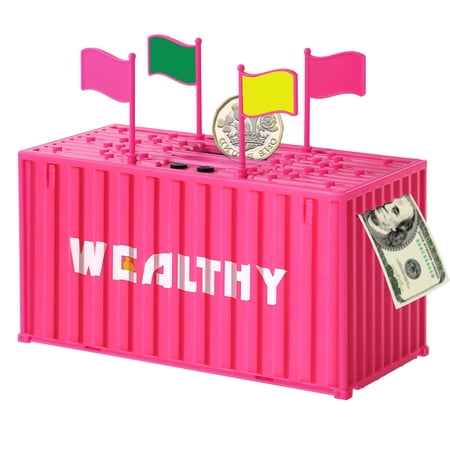 Large Piggy Bank EEEkit Coin Counter Machine with LCD Counter Digital Counting Money Jar Smart Container Coin Bank for Adults