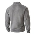 thumbnail image 5 of Men's Quarter Zip Pullover with 2 Pockets Fleece Warm Soft Golf Sweatshirts for Athletic Workout Running &Christmas Tshirts, 5 of 8