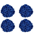 thumbnail image 1 of Flores Artificiales Cabezas de Flores de Rosas de Seda, 200 Piezas (Azul Oscuro), 1 of 5