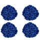thumbnail image 1 of Flores Artificiales Cabezas de Flores de Rosas de Seda, 200 Piezas (Azul Oscuro), 1 of 5
