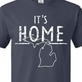 thumbnail image 4 of Inktastic It's Home- State  of Michigan Outline Distressed Text T-Shirt, 4 of 5