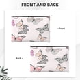 thumbnail image 2 of Susaid Beautiful Butterfly Print Makeup Mini Bags for Women Multi Color Cosmetics Bag Travel Toiletry Bag Pencil Pouch Blank Makeup Bags with Zipper, 2 of 7