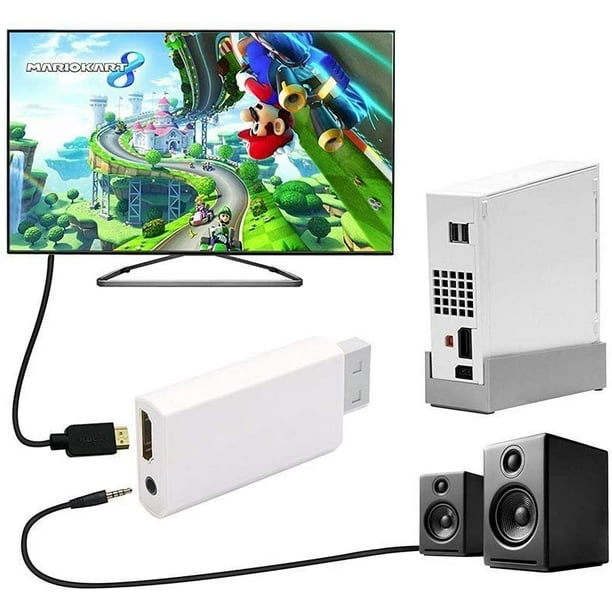Wii to HDMI Converter Output Video Audio Adapter, with 3.5mm Audio Video  Output Supports All Wii Display Modes, Best Compatibility and Stability for  Nintendo (Wii to HDMI) 