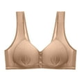 thumbnail image 2 of yievot Bras for Women Push Up Breathable Front Closure Wireless Bras Full Support No Underwire Everyday Bra, 2 of 3