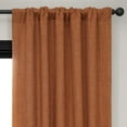 thumbnail image 3 of HPD Half Price Drapes Desert Orange Faux Linen Room Darkening Curtains for Bedroom & Living Room Curtains (1 Panel), Door & Window Curtains 120 inches long, Rod Pocket curtains & drapes, 50W X 120L, 3 of 12