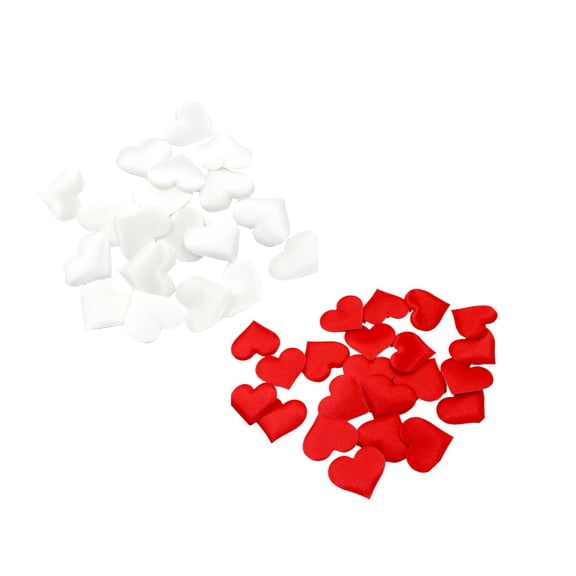Milisten 200 Pieces Artificial Rose Petals Heart Confetti for Wedding Decorations, Assorted Colors for Romantic Atmosphere