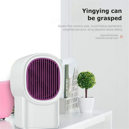 

Space Heater - Mini Electric Space Heater 400W Small PTC Ceramic Heater Fast Heating Personal Heater Fan Portable Space Heater for Bedroom Office and Indoor Use