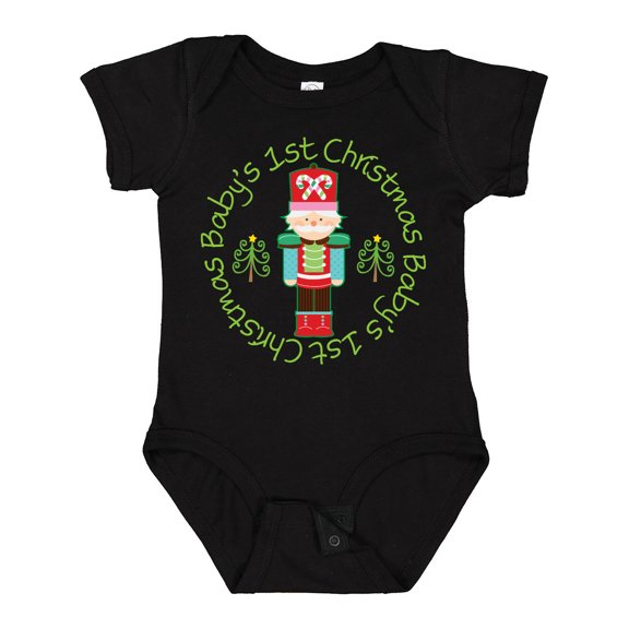 Inktastic Nutcracker First Christmas Babys 1st Boys or Girls Baby Bodysuit