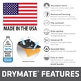 thumbnail image 5 of Drymate Faucet Splash Guard Mat for Kitchen & Bathroom Sink, Low-Profile Countertop Drip Protector Drying Pad, Prevents Water Stains, Absorbent/Waterproof Fabric Can Be Cut to Fit & Washed (USA Made), 5 of 9