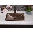 thumbnail image 3 of Monarch Abode 17095 Hand Hammered Venetian Dual Mount Bathroom Vanity Sink - 21 Inches Copper Sink - Hammered Copper Bathroom Sink - Copper Undermount Sink - Drop in Bathroom Sink, 3 of 7