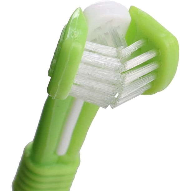 Juego de cepillos de dientes de dedo para mascotas, cepillo de limpieza para perros de plástico apto para uso alimentario