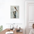 thumbnail image 3 of Elephant Stock Classic Brown Pelican Wall Art - Vertical Canvas Wall Art - Living Room Wall Decor - Animal Canvas - Brown And Blue Decor By Stellar Design Studio - 16" x 24", 3 of 8