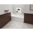 thumbnail image 2 of Aqua Eden VTAP603216R 60-Inch Acrylic Rectangular 3-Wall Alcove Tub with Anti Skid and Right Hand Drain Hole in Glossy White, 2 of 12