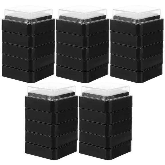 25pcs DIY Stamp Pads Blank Ink Pad Multi-function Printing Pads for Office School