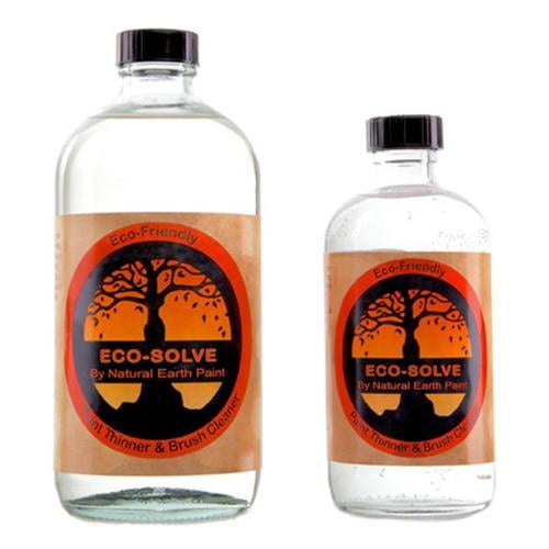 Eco-solve : Natural & Non-toxic Paint Thinner/ Brush Cleaner 16 Oz and 8 Oz  