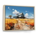 thumbnail image 2 of Designart "Abstraction in the Farmstead Farmhouse I" Landscapes Floater Framed Canvas Art Print, 2 of 7