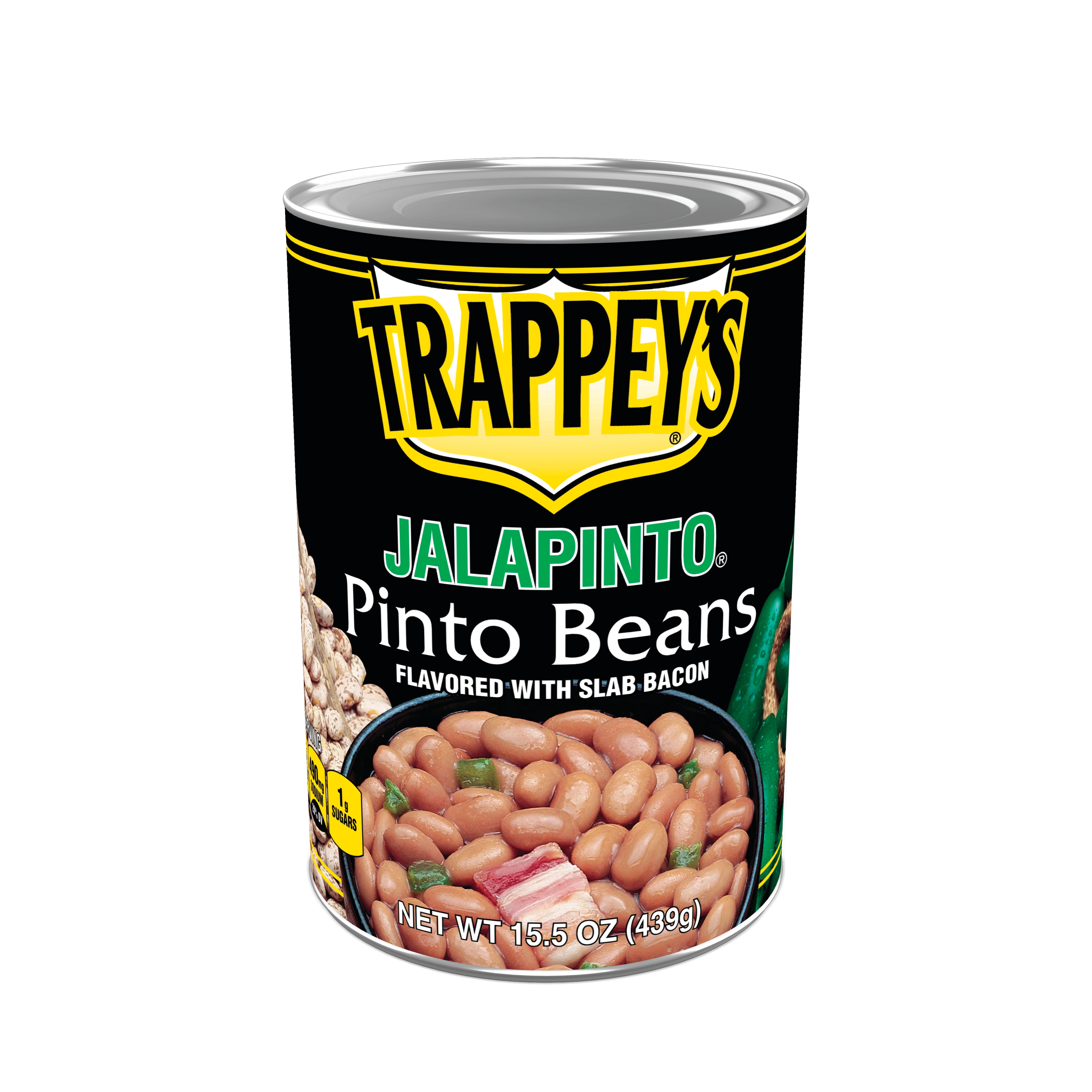Trappey’s Jalapeno Pinto Beans with Bacon, 15.5 oz Can