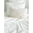 thumbnail image 2 of Cozy Cotton White Boucle Lumbar Pillow 14x20 14x20 / Pillow Cover Only / White, 2 of 9