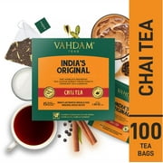 VAHDAM, India's Original Masala Chai Tea Bags - 100 Pyramid Tea Bags