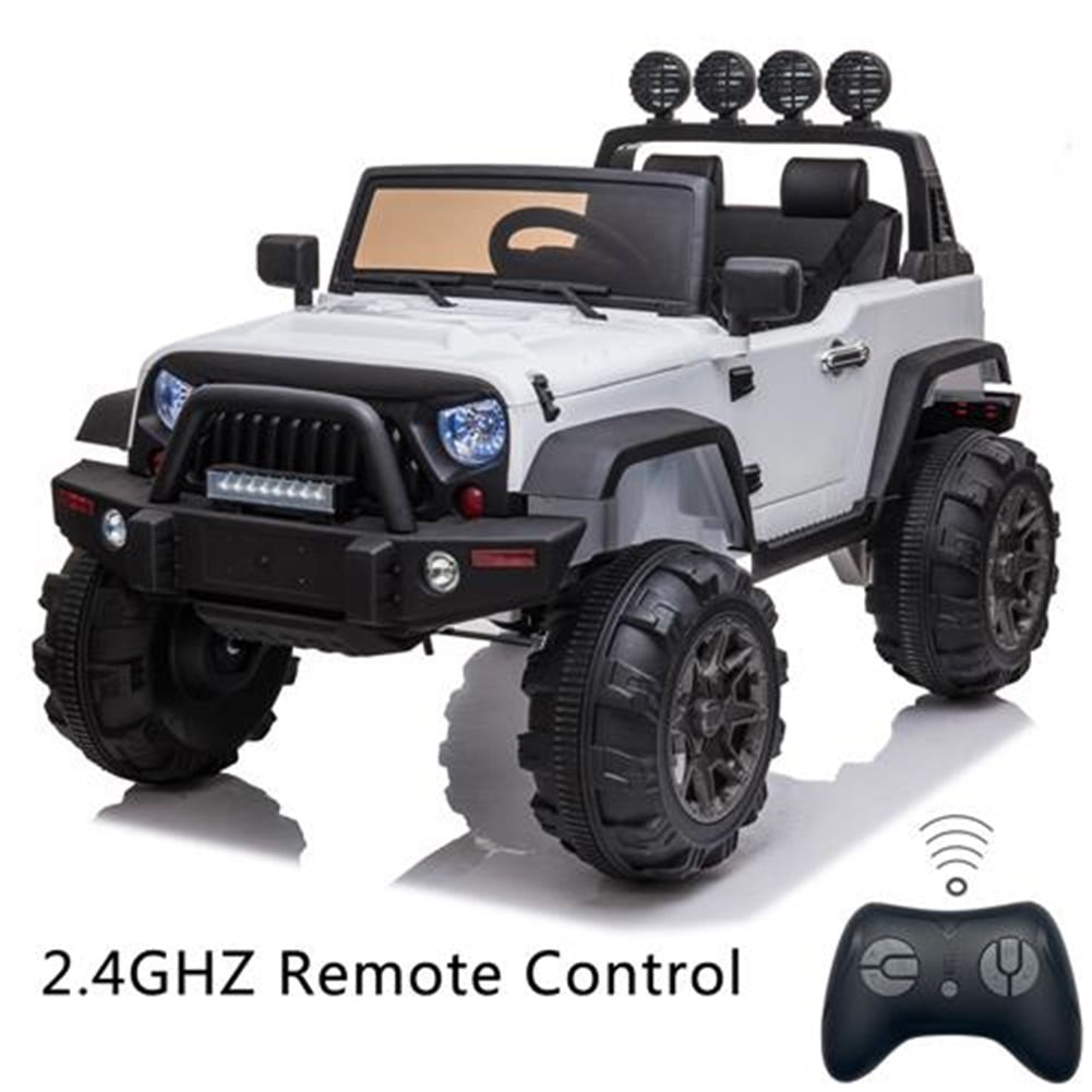 Lowestbest 12V Kids Ride On Car, 2.4GHZ Ride On Toy Off-Road Car Truck w/ Remote Control, White Lowestbest 12V Kids Ride On Car, 2.4GHZ Ride On Toy Off-Road Car Truck w/ Remote Control, White