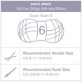 thumbnail image 4 of Hilo SOVIKER Chenille Grueso #6 Súper Bulky 800g Gris, 4 of 8