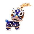 thumbnail image 3 of LLavero de León de danza china, llaveros de mochila, llavero con anilla para llaves de león de danza tradicional china para mochila de cumpleaños para Azul, 3 of 8