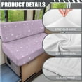 thumbnail image 5 of XYZCANDO Purple Star Print RV Sofa Cover RV Couch Cushion Slipcovers Comfortable Loveseat Slipcovers for Travel Couch Stain Resistant Sofa Cover 2 Backrest Cover & 2 Bench Cover, 5 of 6