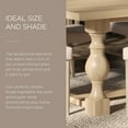 thumbnail image 6 of Maven Lane Leon Traditional Wooden Dining Table in Antiqued White Finish, 6 of 7