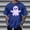 02 Blue, variant on Men's T-shirts Ghost Shirt Loose Fit Round Neck Cute Funny Tee Halloween Party Short Sleeve Tops