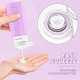 thumbnail image 6 of Travel Bottles for Toiletries, 3oz Tsa Approved Travel Size Containers, BPA Free Leak Proof Travel Containers for Toiletries, Refillable Travel Accessories for Shampoo Conditioner Purple, 6 of 7