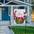 thumbnail image 7 of SKYSONIC Garden Flag Pink Tulips with Happy Mother's Day Garden House Sports Flags 12x18 in Polyester Decorative Flags for Home Garden Flowerpot, 7 of 7