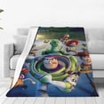 thumbnail image 1 of Manta de dibujos animados de Toy Story para niños y niñas, súper suave, acogedora y cálida, manta de franela ligera y difusa para sofá, cama, viajes y regalos de campamento, 40 x 30 pulgadas, 1 of 8