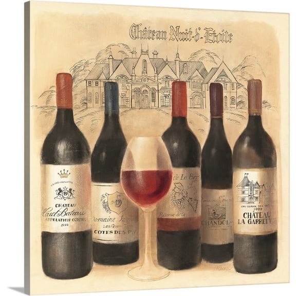 Great BIG Canvas | "Chateau Rouse" Canvas Wall Art - 20x20