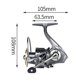 thumbnail image 4 of Carrete de pesca con señuelos de metal 15kg Max Drag 3+1 Rodamientos Spinning Wheel Gear (DA2000), 4 of 7
