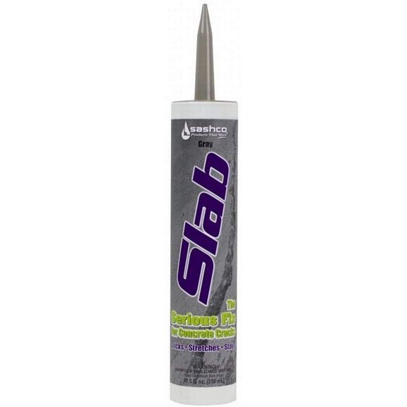 2-pack Sashco Slab Concrete Sealant Cement Crack Filler - Durable - 2 Pack, Gray — Residential Use, Standard Application