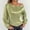 Green, variant on ZZwxWA Elegant Off The Shoulder Satin Blouse for Women Casual Drawstring Side Tees Long Sleeve Silk Business Office Shirts