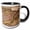 Black/White, variant on 3drose, Ancient Political Map of Spain and Mediterranean Sea. Cool Art Gift, 11oz Mug