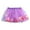1-Purple641, variant on Byoo Little Girls Tulle Tutu Skirt Flowy Butterfly Decor Tulle Solid Cake Skirts for Kids Party Outdoor Daily Clothes for Kids