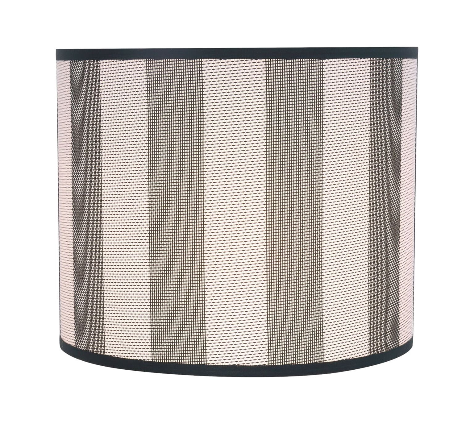 Aspen Creative 31091 Transitional Drum (Cylinder) Shaped Spider Construction Lamp Shade in Hunter Green & White Striped, 12" wide (12" x 12" x 10")