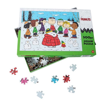 Peanuts Snoopy 500 Piece Winter Scene Jigsaw Puzzle