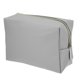thumbnail image 1 of Bolsa de maquillaje de cuero PU, bolsa de viaje para cosméticos, bolsa de maquillaje grande, bolsa organizadora de brochas de maquillaje, bolsa de aseo para mujer, tamaño L, gris, 1 of 1