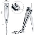 thumbnail image 4 of 12 Pcs Stainless Nail Clippers Set Fingernail Clippers and Toenail Cutter Tool Set, Men, Women, Elder, Home Travel Salon Care, 4 of 4