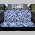 thumbnail image 3 of Psesaysky Dog Paw Print Rear Bench Seat Covers with SUV Sedan, Comfortable Waterproof Stretch Back Seat Protectors (2 Pack), 3 of 4